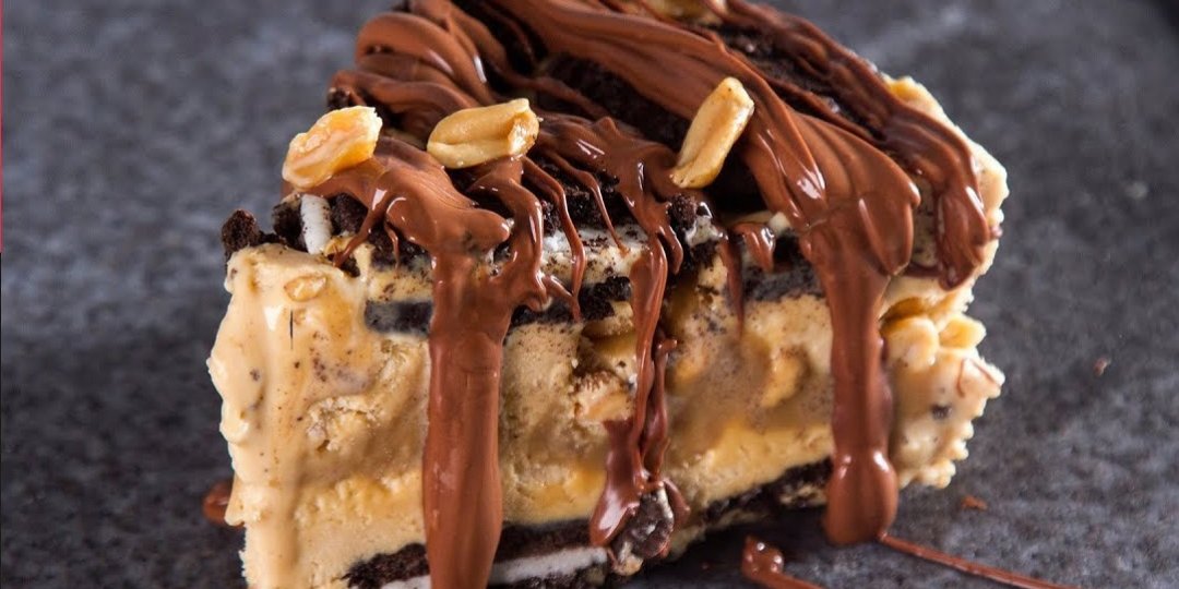 Τούρτα παγωτό καραμέλα με μπισκότα - Images