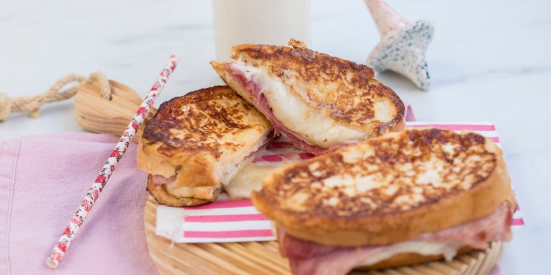 Σάντουιτς “αυγοφέτες” (french toast) με τυρί και ζαμπόν  - Images