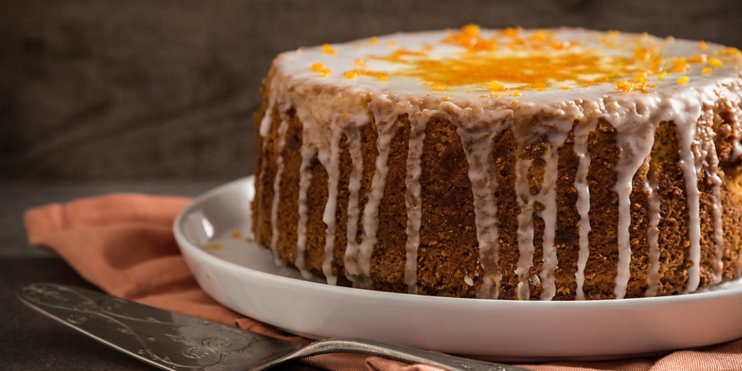 Νηστίσιμο κέικ με ταχίνι με πορτοκάλι - Images