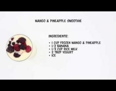 Smoothie με μάνγκο και ανανά (video) - Images